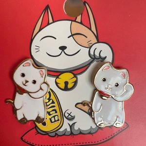 Lucky Cat Earrings